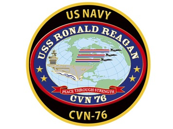 新彫金 ステッカー 空母ロナルド・レーガン 米海軍横須賀基地