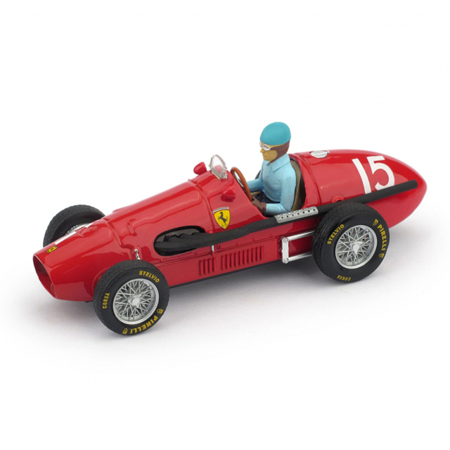 BRUMM/ブルム  フェラーリ 500 F2 1952年イギリスGP 優勝 #15 ALBERTO ASCARI ドライバーフィギュア付