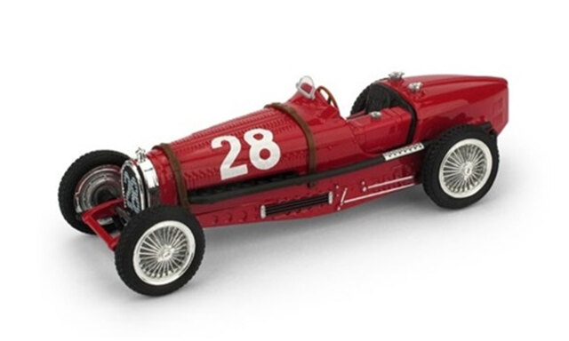 BRUMM/ブルム  ブガッティ タイプ 59 1934年モナコGP #28 Tazio Nuvolari
