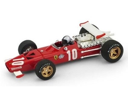 BRUMM/ブルム  フェラーリ 312 F1 1969年イタリアGP  6位 ＃10 P. Rodriguez ドライバーフィギュア付