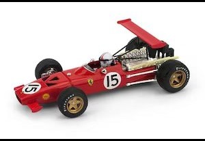 BRUMM/ブルム  フェラーリ 312 F1 1969年スペインGP #15 C. Amon ドライバーフィギュア付