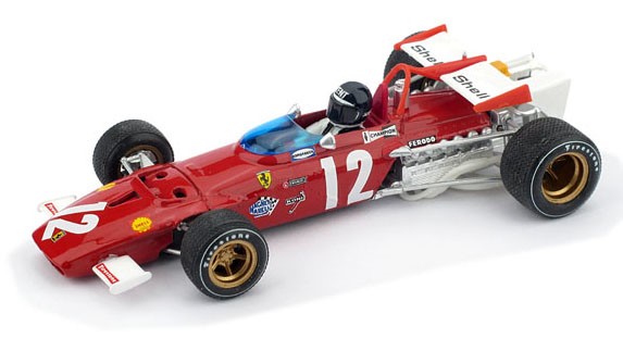 BRUMM/ブルム  フェラーリ 312B 1970年オーストリアGP 優勝 ＃12 J.Ickx ドライバーフギュア付き