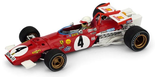 BRUMM/ブルム  フェラーリ 312B 1970年イタリアGP 優勝 ＃4 C.Regazzoni ドライバーフギュア付き