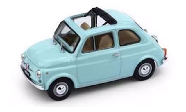 BRUMM/ブルム  フィアット 500F オープン 1965-72 マリンブルー