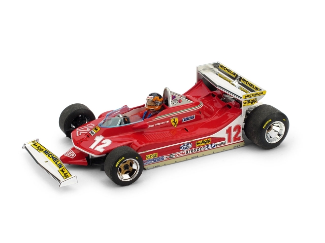 BRUMM/ブルム  フェラーリ  312 T4 1979年モナコGP　#12 Gilles Villeneuve ドライバー付