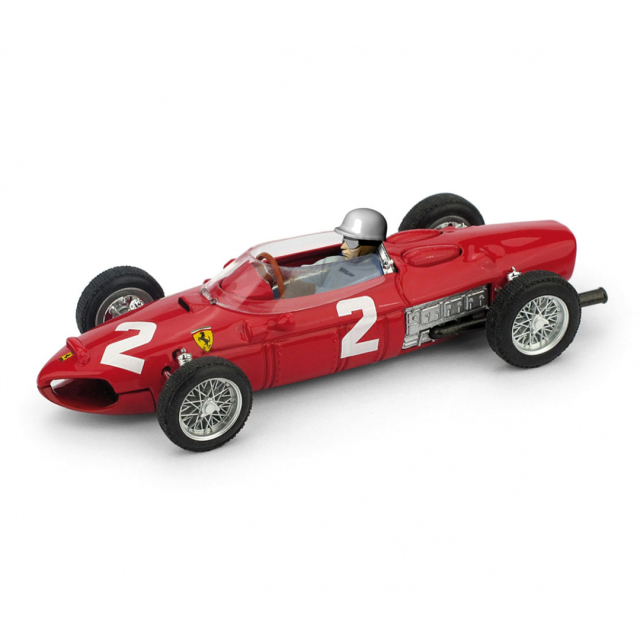 BRUMM/ブルム  フェラーリ 156 F1 1961年イタリアGP 優勝 #2 Phil Hill ドライバーフィギュア付