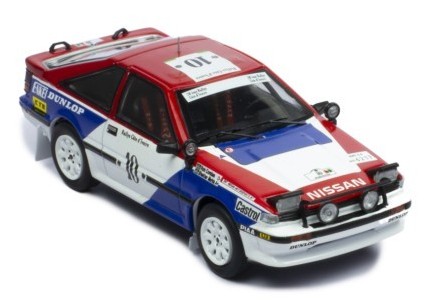 【デロンギ】【ソリス】【レボリューション】 イクソ 1/43 日産 200SX 1987 コートジボワール ラリー 2位 #10