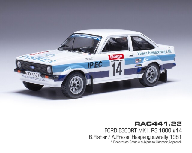 ixo/イクソ  フォード エスコート MK RS 1800 1981年 ハスペンハウラリー #14 B.Ficher/A.Frazer