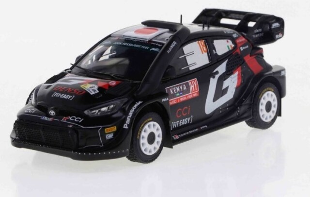KB model（ixo/イクソ）トヨタGRヤリス ラリー1 ハイブリッド 2024年 サファリラリーケニア ２位 #18