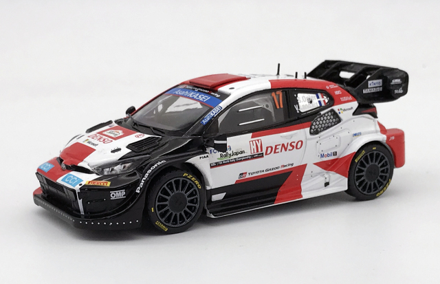 KB model（ixo/イクソ）  トヨタ GR ヤリス Rally1　2023年ラリージャパン2位  #17 S.Ogier　※日本市場限定品　