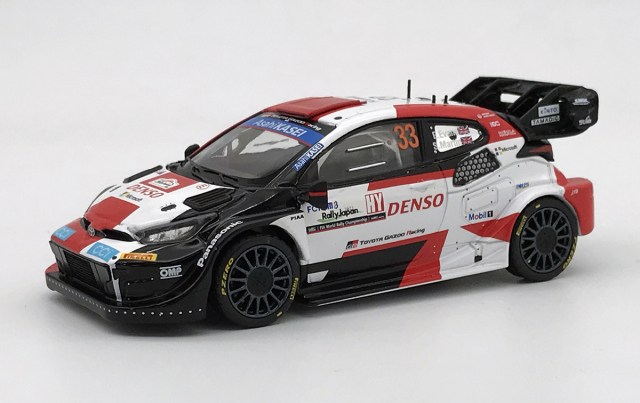 KB model（ixo/イクソ）  トヨタ GR ヤリス Rally1　2023年ラリージャパン優勝  #33 E.Evans　※日本市場限定品　