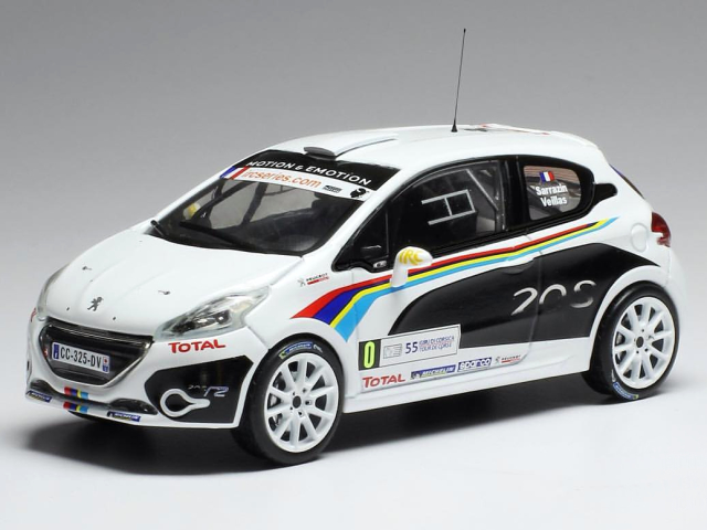 ixo/イクソ プジョー 208 R2 2012年ツール・ド・コルス #0 S. Sarrazin-Veillas