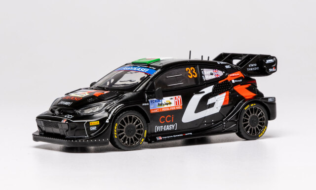 ixo/イクソ  トヨタ GR ヤリス ラリー1 ハイブリッド 2024年 ラリージャパン 優勝 #33 エルフィン・エバンス/スコット・マーティン	