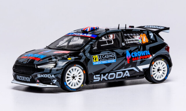 ixo/イクソ  シュコダファビア RS ラリー2 2025年 ラリーモンテカルロ #23 G.Greensmith/J.Andersson