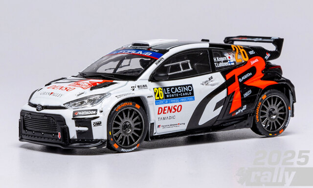 ixo/イクソ  トヨタ GR ヤリス ラリー2 2025年 ラリーモンテカルロ #26 H.Kogure/T.Luftinen