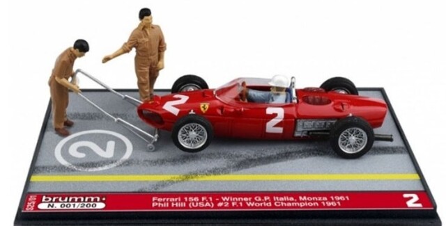 BRUMM/ブルム  フェラーリ 156 F1 1961年イタリアGP 1位 #２ P. Hill