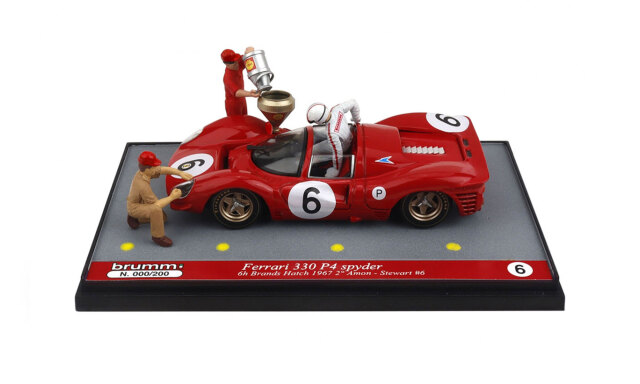 BRUMM/ブルム  フェラーリ 330 P4 スパイダー1967年ブランズハッチ6時間  1位 #6 Chris Amon/Jacky Stewart 