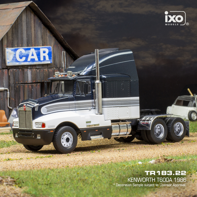 ixo/イクソ  ケンワース T600A 86　ブラック/ホワイト