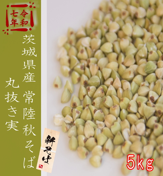 令和7年産!!茨城県産・常陸秋そば・丸抜き【5kg】
