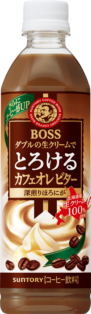 サントリー ボス　とろけるカフェオレビター500ml　24本入