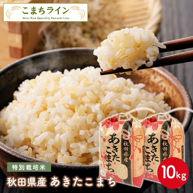 【玄米10kg】令和5年産 特別栽培米　秋田県産　あきたこまち10kg 5kg×2袋　厳選　送料無料　10kg　米びつ当番【天鷹唐辛子】プレゼント付き　玄米