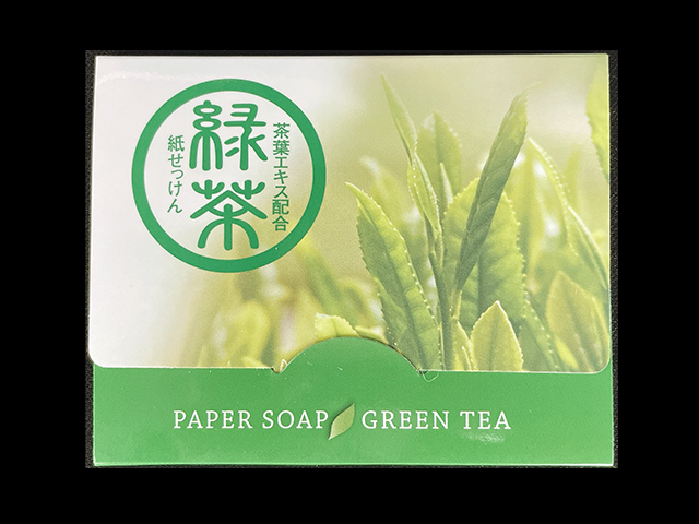 紙せっけん　緑茶配合