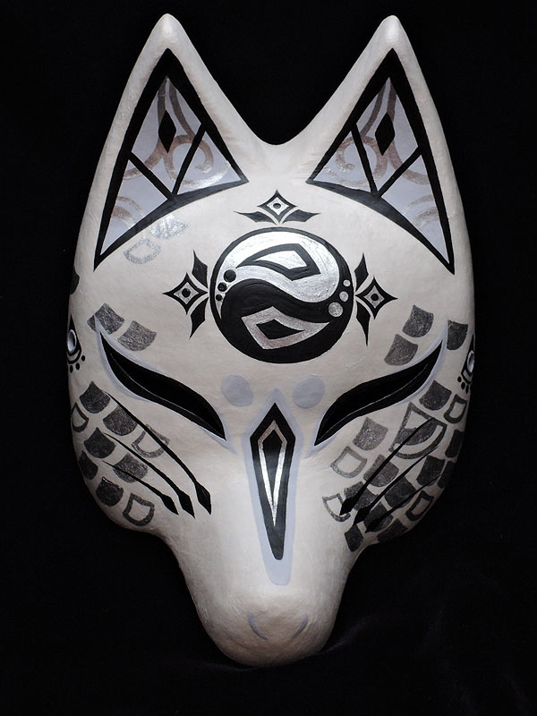 半狐面「龍神」≪羽二重張り≫