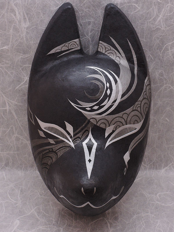 狐面堂：狐面「宵闇」≪羽二重張り≫