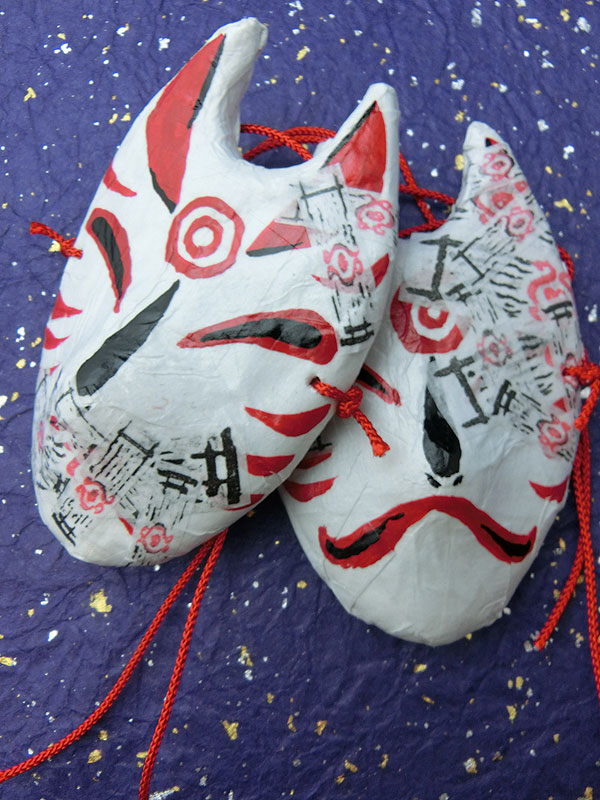 ドール用狐面（封印）