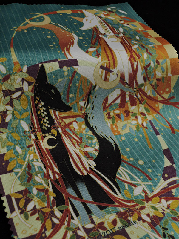 ファイバークロス「狐と月」