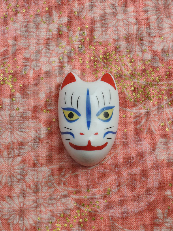 リュウコドウ：きつね面マグネット