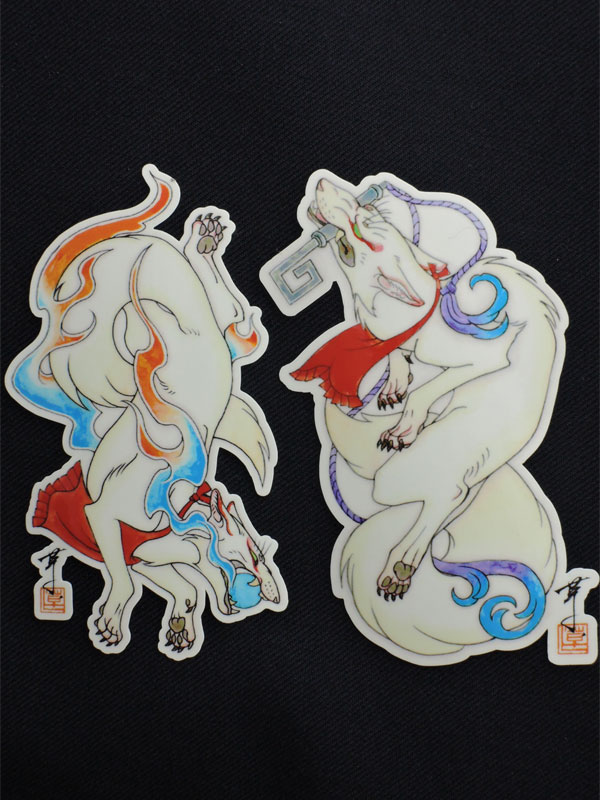 ステッカー【狛狐】（二枚セット）