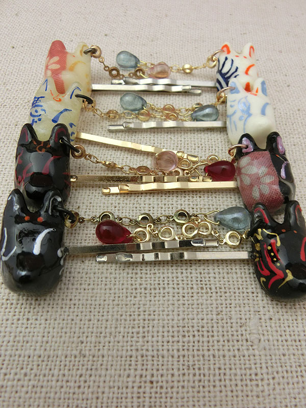 狐面髪飾り　第３弾