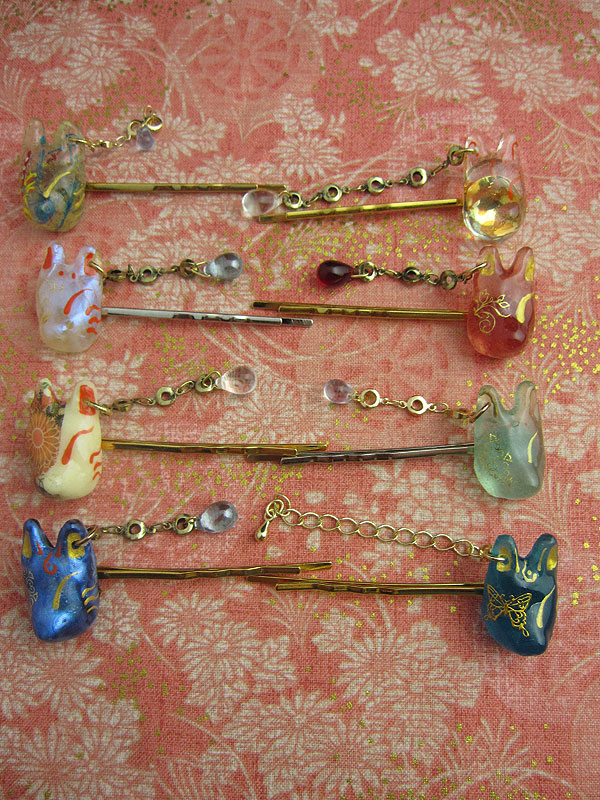 狐面髪飾り　第５弾