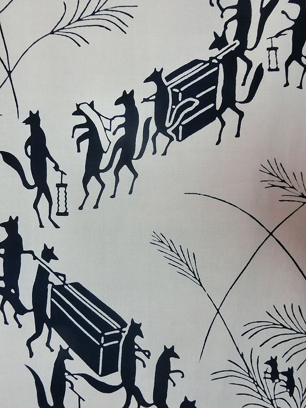 戸田屋商店：狐の嫁入り手拭い