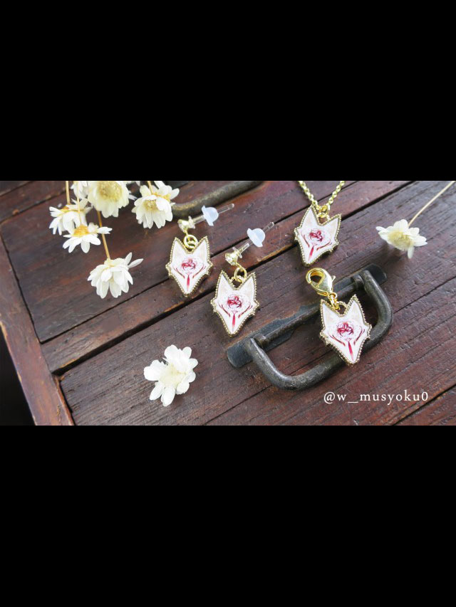 狐面シリーズアクセサリー　彼岸花