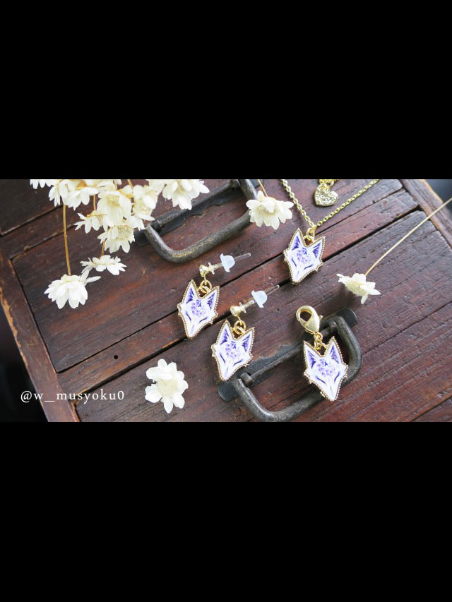 狐面シリーズアクセサリー　藤ノ花