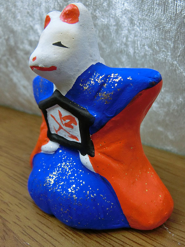 古作 土人形 狐 お稲荷さん 郷土人形 今戸人形 古道具 アンティーク オブジェ 古作 土人形 狐 お稲荷さん 郷土人形 今戸人形 古道具
