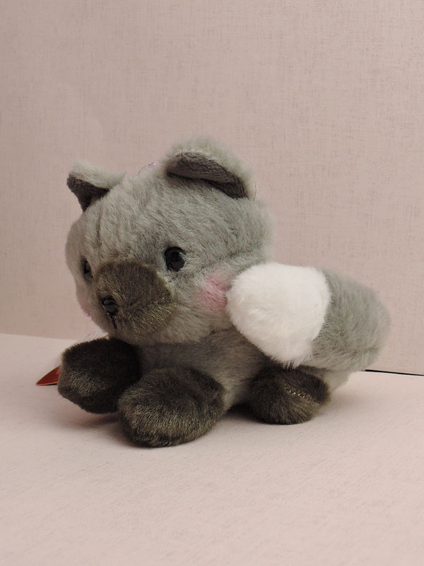 「ぬいぐるみ」子ぎつねこんこんフサしっぽマスコット