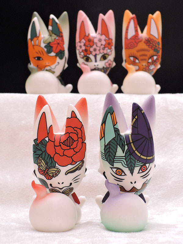 あそび研究所365：花いろこぎつねマスコット その２ 花札あそび