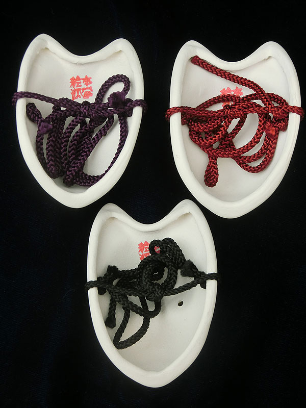 絵本狐堂：ミニ子狐面(黒)