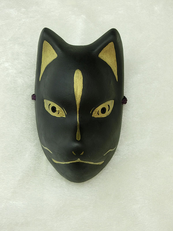 絵本狐堂：ミニ狐面(大黒)