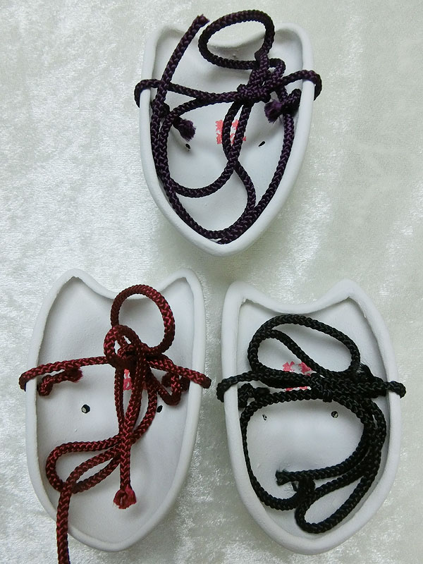 小きつね面（白・黒彩色）