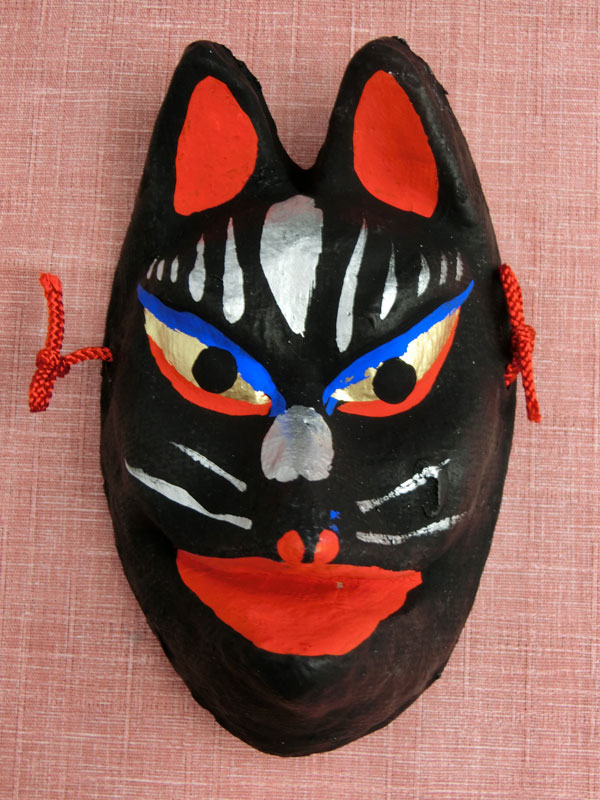 房本デザイン工芸：小狐面・黒