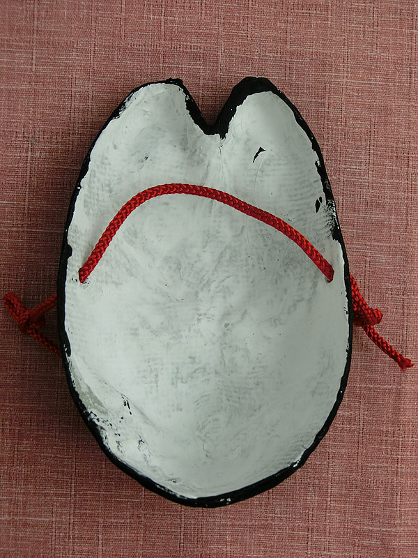 房本デザイン工芸：小狐面・黒