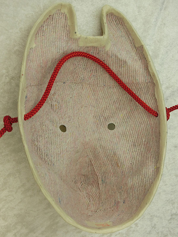 京都きつね面・茶｜口閉じ