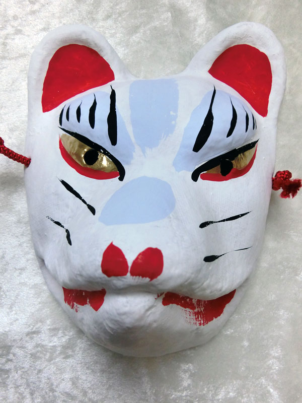 京都きつね面・白｜子狐