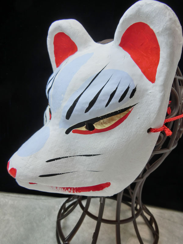 京都きつね面・白｜子狐