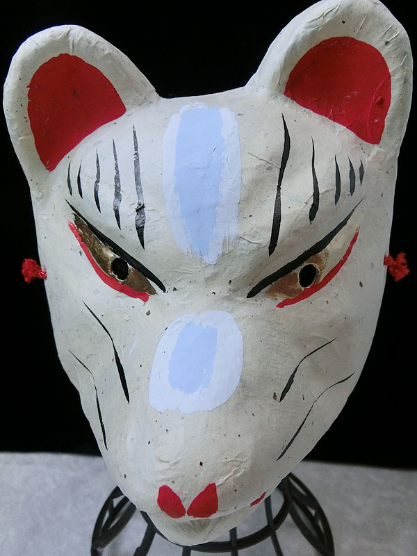 房本デザイン工芸：狐面・和紙張り｜子狐（布張り）[販売終了]