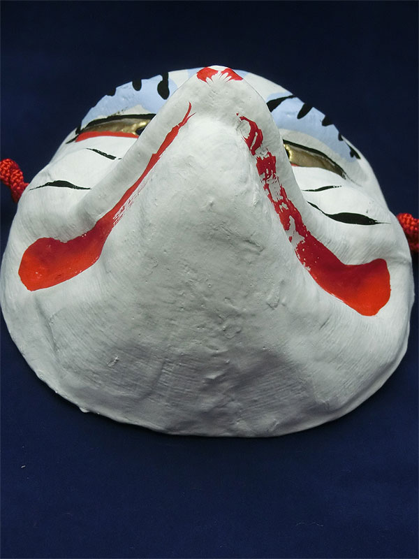 京都きつね面・白｜口閉じ